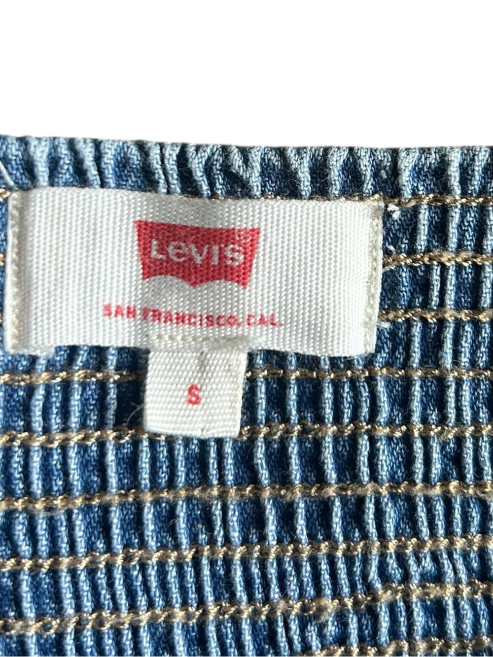 Levi’s Premium Cherie Denim Button Front Midi Dress Small - Picture 5 of 16
